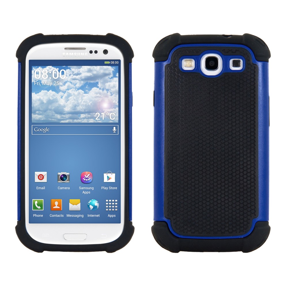 Fjord Recur Warning Husa hybrid outdoor pentru Samsung Galaxy S3 - albastru