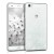 Průhledné pouzdro s designem krajka pro Huawei P8 Lite - krajka bílá_1