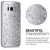 Průhledné pouzdro s designem vločky pro Samsung Galaxy S8 - stříbrná_3